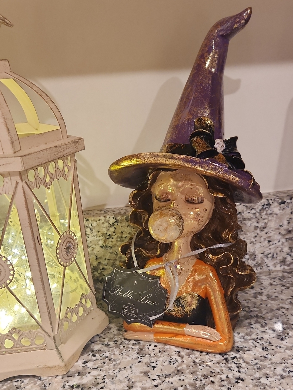 Purple Witch Blowing A Bubble Bella Lux - Picture 8 of 8
